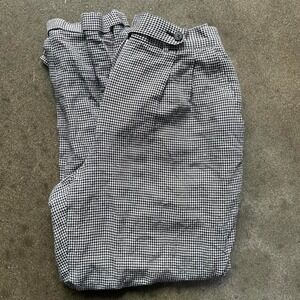 Vintage Liz Claiborne Collection Houndstooth Tapered Waist 25" Pants